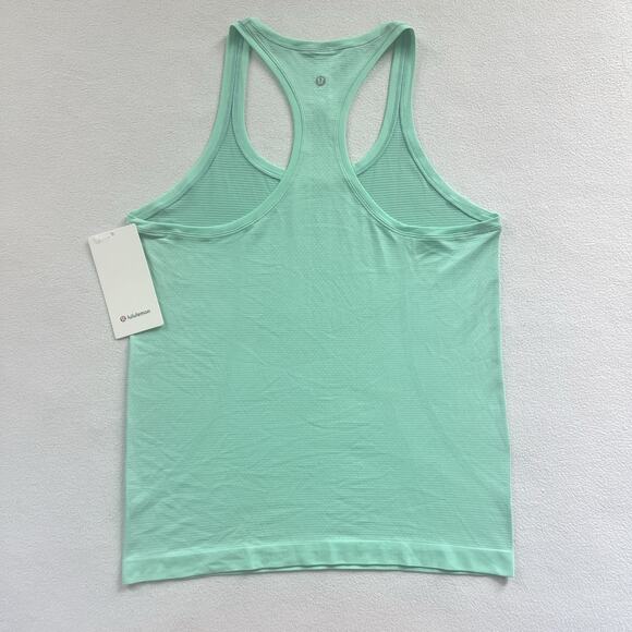 NWT Lululemon Wild Mint Green 2.0 Swiftly Tech Racerback Tank Hip Length Top 10 - Picture 8 of 8